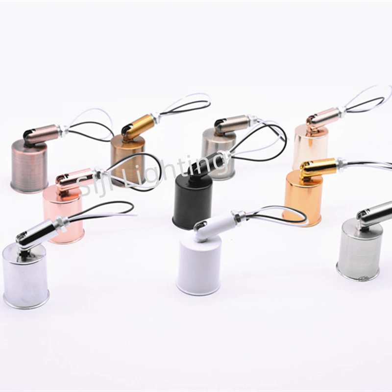 E27 Socket Lamp Holder Ceramic Lamp Holder with Lamp Base Adapter Universal Joint Lamp Base for Led Pendant Lights Wall Lamp DIY