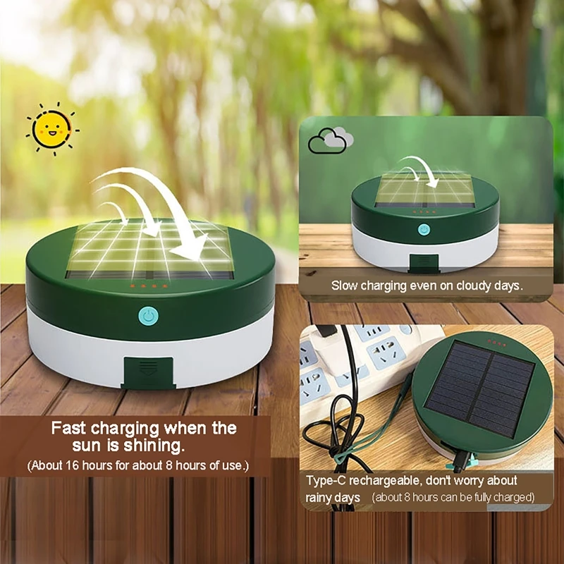Boîte de rangement de guirlandes lumineuses solaires, RVB, document IC, guirxiété lumineuse multifonction, extérieur, camping, lumière d'urgence, décoration de jardin de mariage
