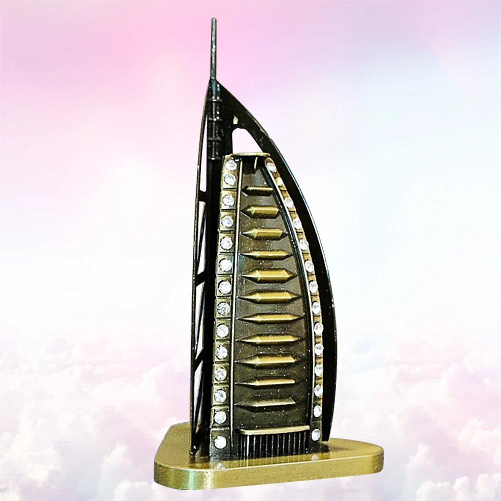 

1Pcs Zinc Alloy Sailboat Hotel Memorial Decor Retro Desktop Sculpture for Home Office Wedding Party Decoration Burj Gift