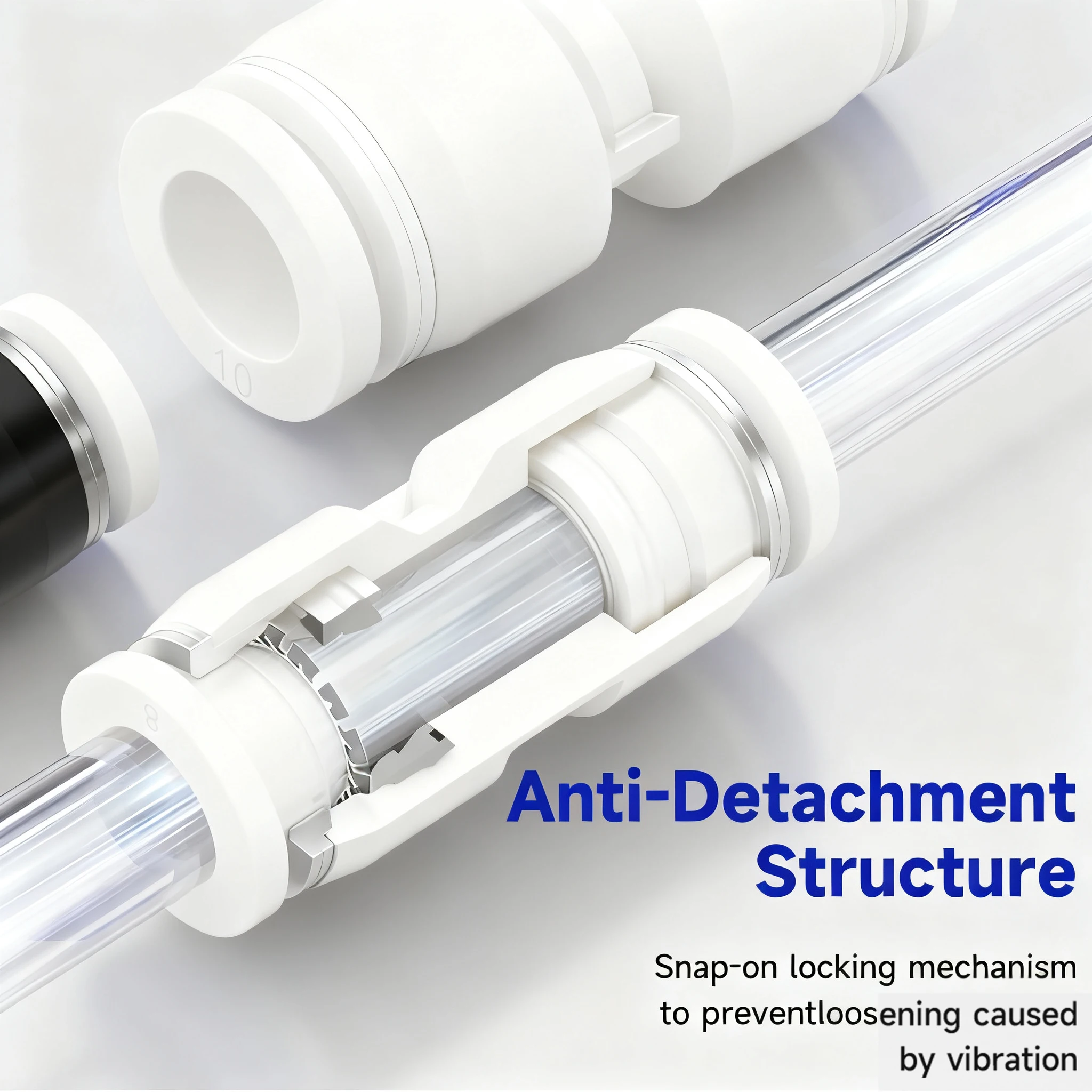 الأبيض البلاستيك بولي موصل هوائي موصل الأنابيب الهواء موصل سريع المياه دفع خرطوم 4 مللي متر 6 مللي متر 8 مللي متر 10 مللي متر 12 مللي متر دائم المناسب للمنزل Imp