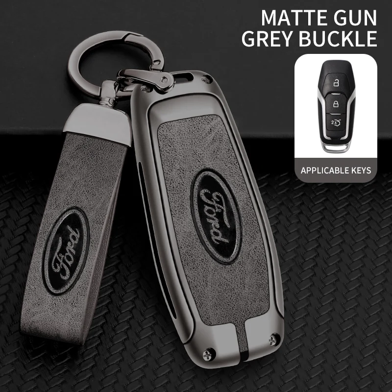 Fashion Alloy Car Key Case Cover Shell ProtectorFor Ford Focus 3 4 ST Mondeo 5 MK5 Mustang F-150 Explorer Edge Fiesta Kuga MK34