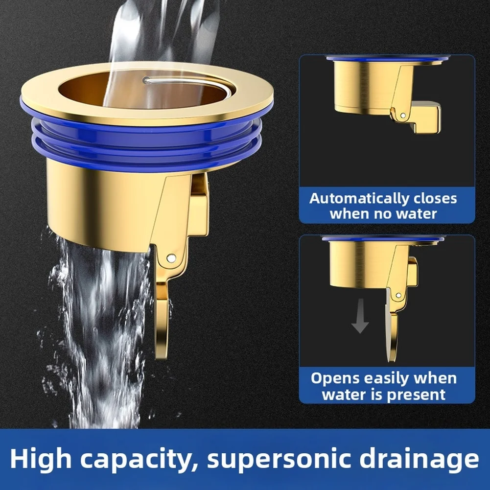 Copper Floor Drain Core with Gravity Seal Design to Prevent and Support Quick Drainage Compatible with Floor Drains