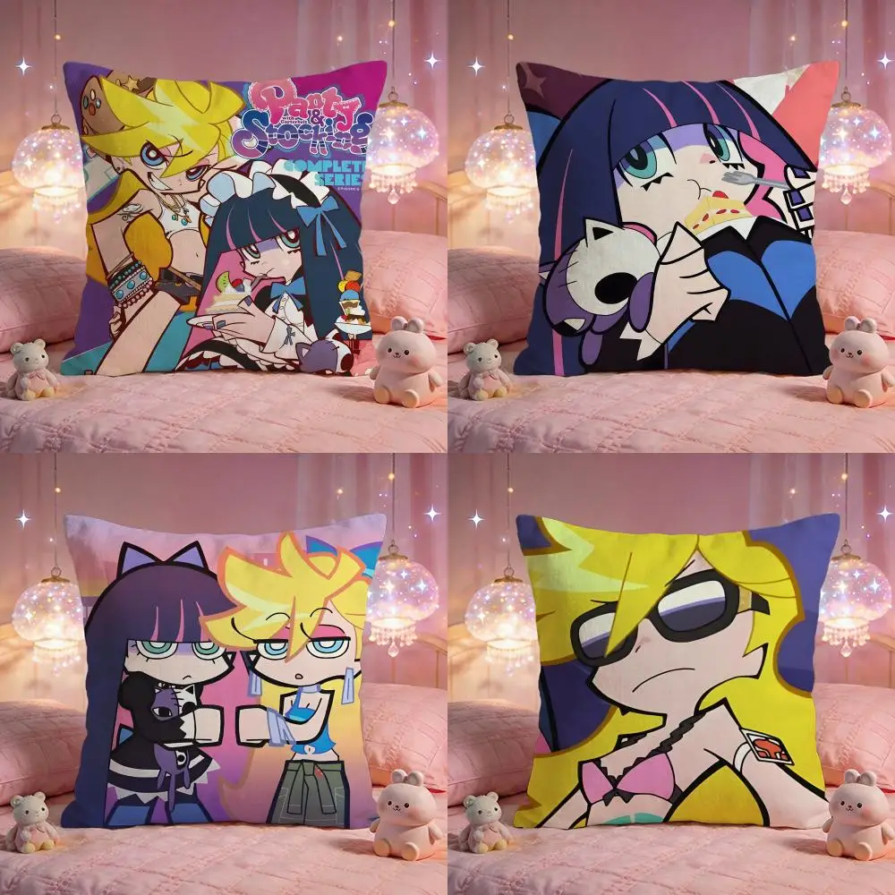 p-panty and stockings Cushion Cover Premium Comfort Reversible Pillow Cove -Two in One Design for Any Room & Car Interior
