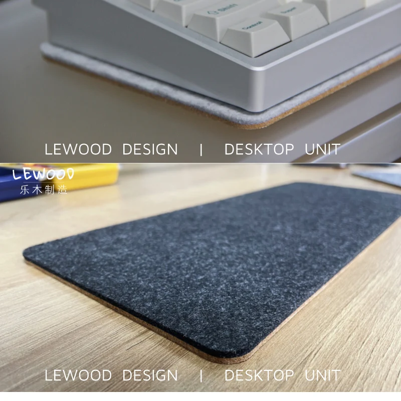 

Cork Felt Keyboard Pad Desk PadCustom Mechanical Keyboard Pad HIFI Insulation Optimize Sound Effect Compatible with 80% Keyboard