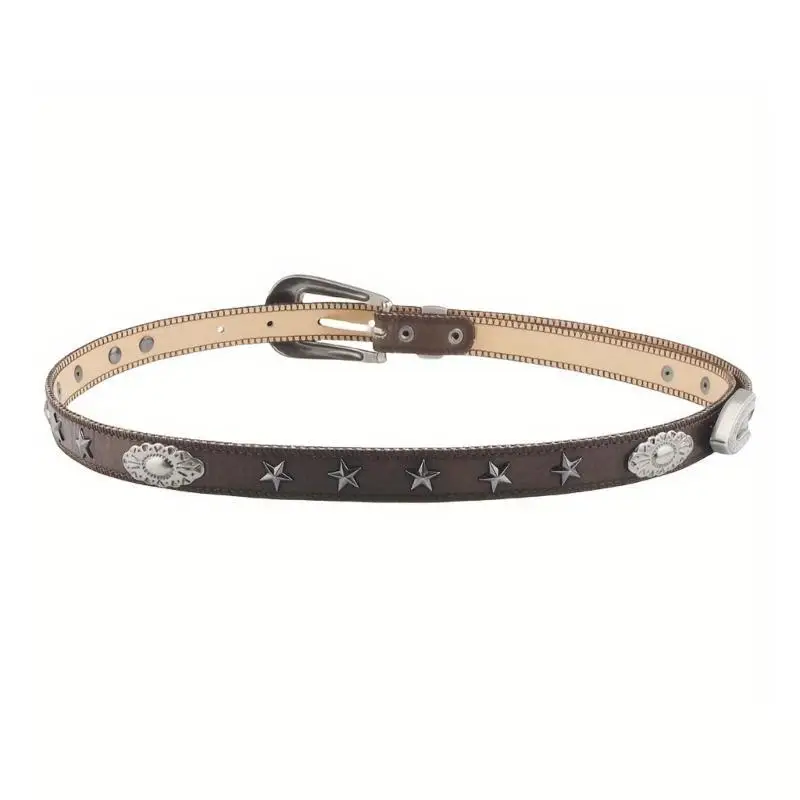 652F تنوعا الجينز حزام الزخرفية القوطية الرجال النساء حزام رائعة لمحبو موسيقى الجاز والفنانين