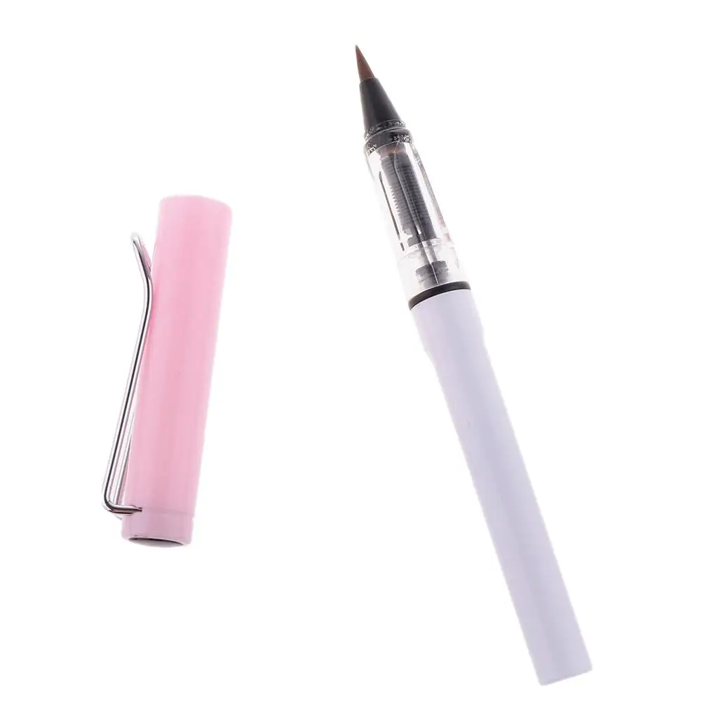 Artist Calligraphy Fountain Brush Pen Built in Water Tank Drawing Pen Set for Outlining Comic Manga Hand Lettering Art