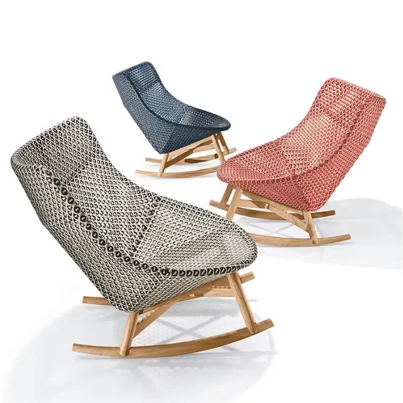 Creative Nordic Patio Balcony Lounge Chair Swimming Pool Rocking Chair