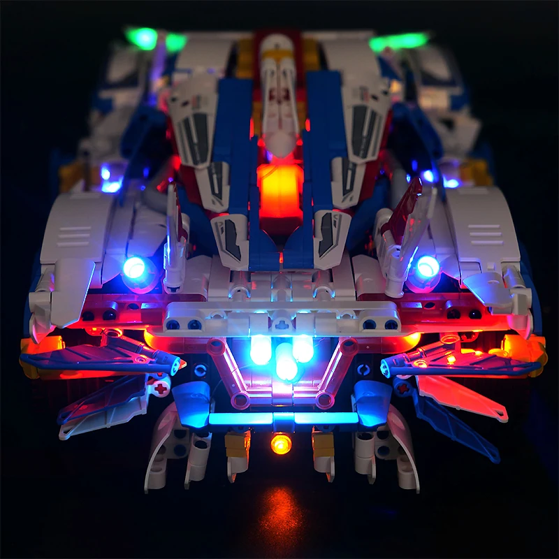 Zestaw oświetlenia LED RC do technicznego samochodu sportowego LEGO 88320 (tylko światło LED, bez modelu bloku)