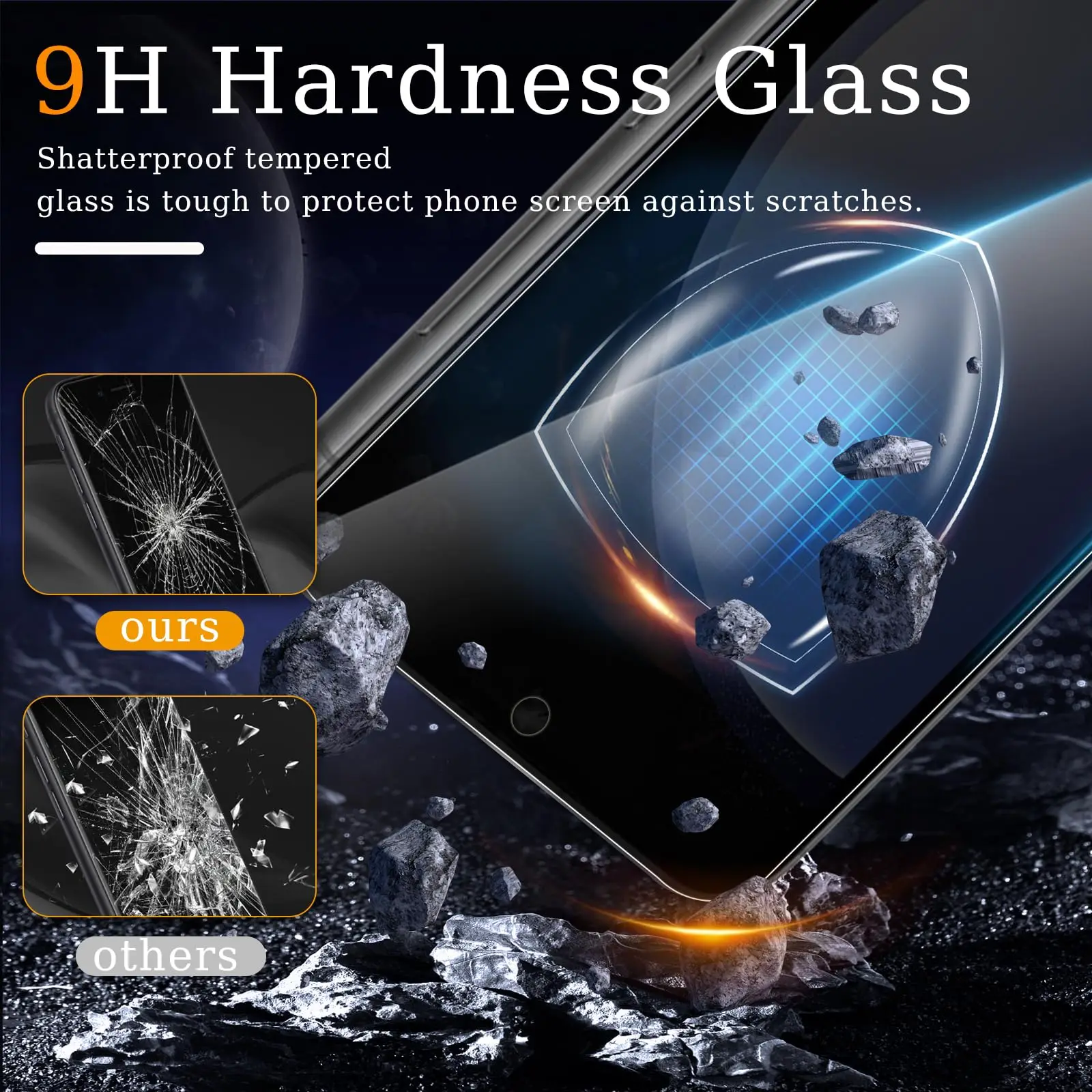 Anti Spy Screen Protector For Galaxy S23 FE Samsung, Tempered Glass Privacy Peep Scratch 9H Case Friendly High Aluminum