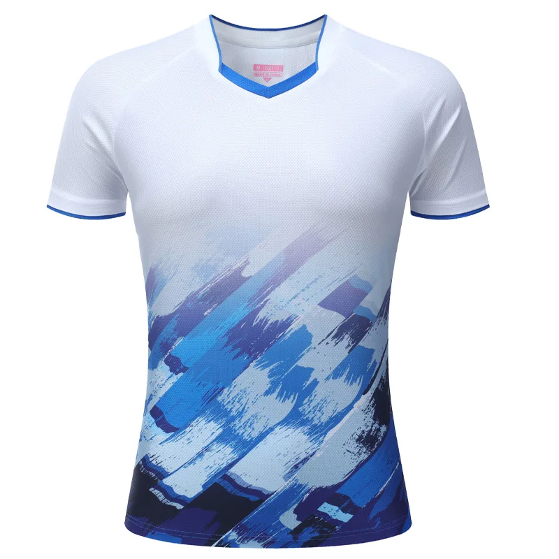 Рубашки для бадминтона женские с 3D принтом высокого качества для фитнеса с короткими рукавами для тренировок на открытом воздухе команда для бега повседневные трикотажные изделия для пинг-понга