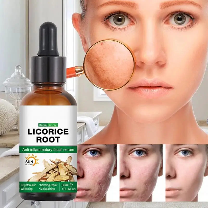 Licorice Root Liquid Drops Natural Moisturizing Facial Oils For Pimple Repair & Fading Marks Reduces Redness And Skin Particles