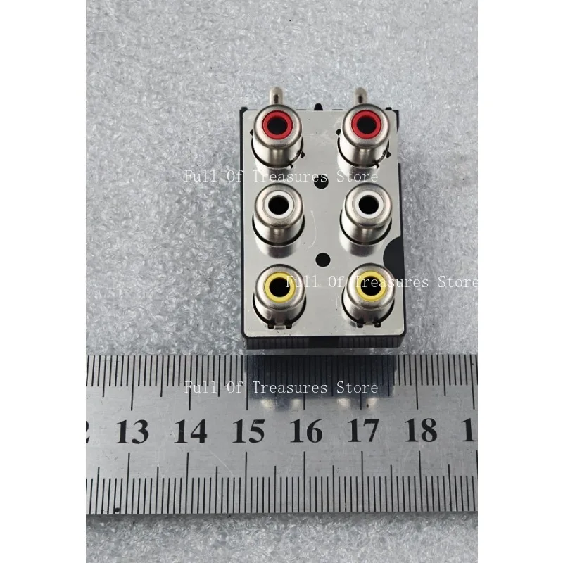 Suitable for TV Amplifier 6-Hole RCA AV Socket Red White Yellow Coaxial Audio Jack