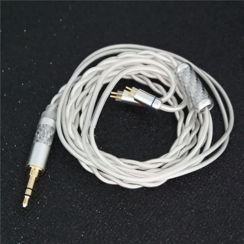 HIFI Earphone Update Cable 2pin 0.78 replacement ear cord 7N OCC Earphone Cable For Thieaudio  KZ ZS10 PRO TINHIFI T2 T3 64audio