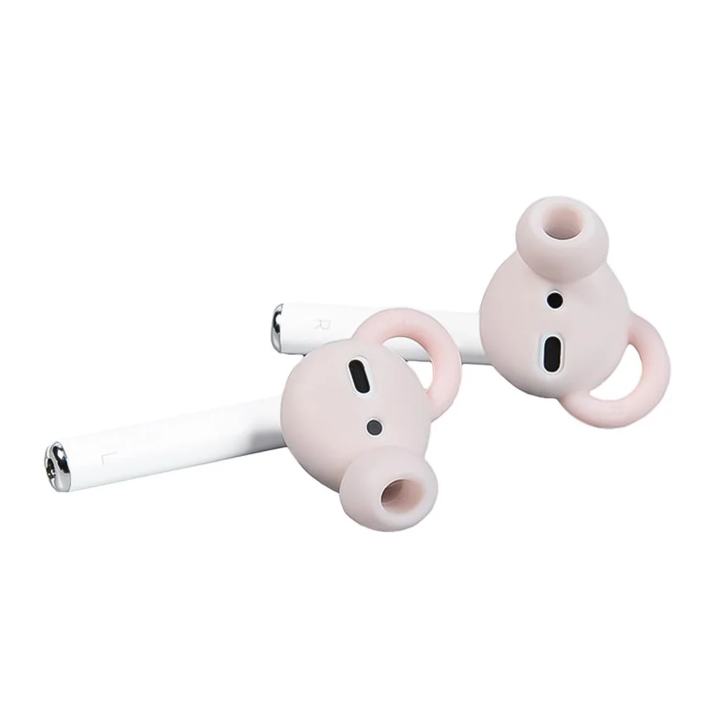ที่อุดหูปิดกันลื่นใช้งานได้จริงฝาครอบหูฟังเอียร์บัดสำหรับ airpods ทำจากปลั๊กวัสดุซิลิโคนคุณภาพสูง