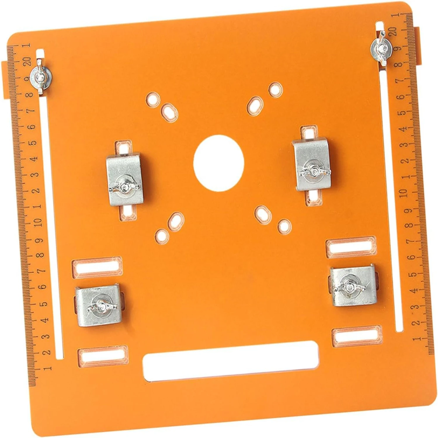 

Thickened and Portable Base Plate for Cutting Machine with Free Triangular Ruler, Adjustable for Industrial Carving Workbench Pa