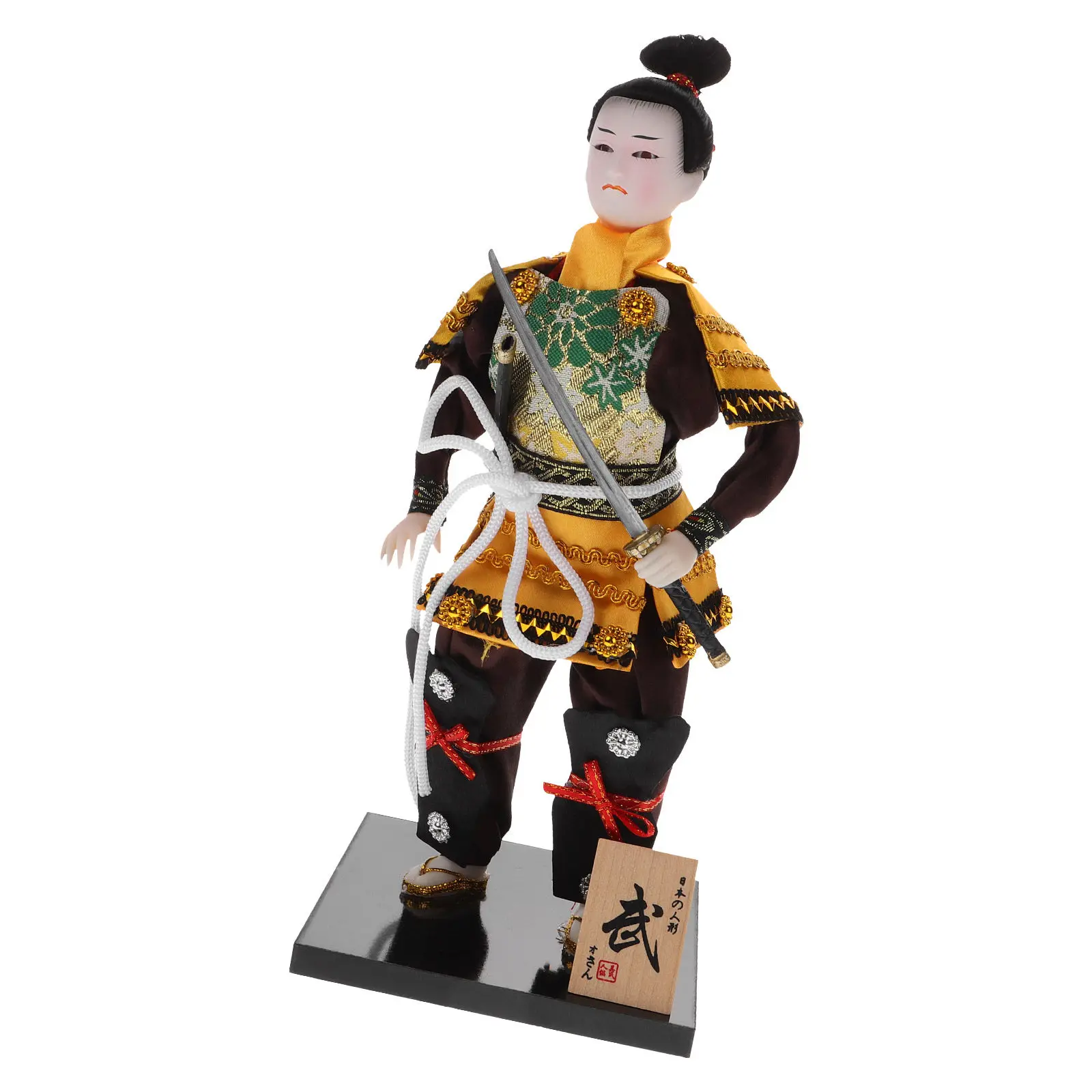 

Japanese Samurai Warrior Statue Handcrafted Resin Art Piece for Home Office Desk Decor Japanese New Year Festival Decoration