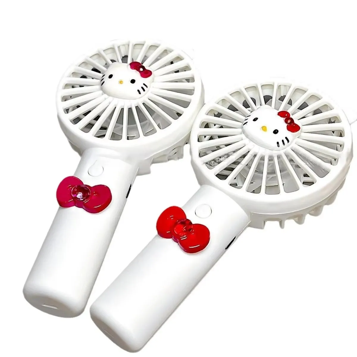 Портативный вентилятор HelloKitty летний цветочный блок мини портативный маленький вентилятор портативный USB заряжаемый вентилятор