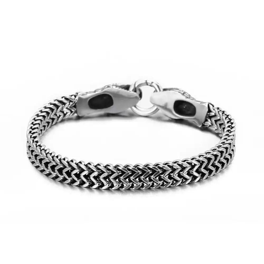 Fashion Double-Headed Snake Bracelet High Quality Gold/silver Stainless Steel Bracelet Stainless Steel Personality