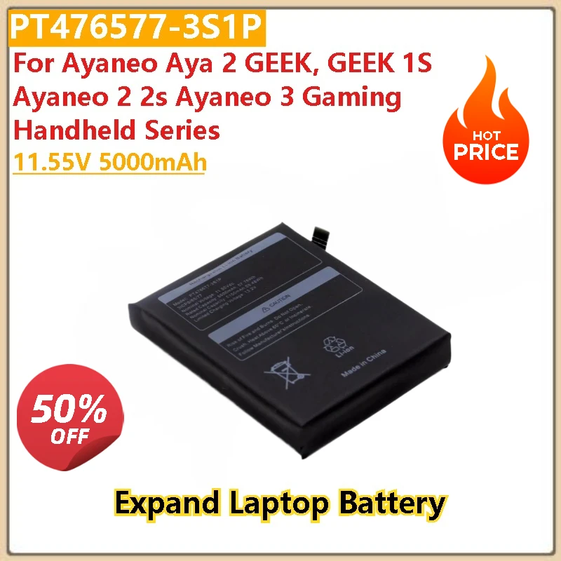 Brand New High Quality 11.55V 5000mAh Expand Laptop Battery PT476577-3S1P For Ayaneo Aya 2 GEEK Ayaneo 2 3 2s GEEK 1S