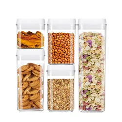 Food Storage Box Kitchen Refrigerator Containers Transparent Sealed Cans Lid Fresh-keeping Tanks Plastic Containers Storage