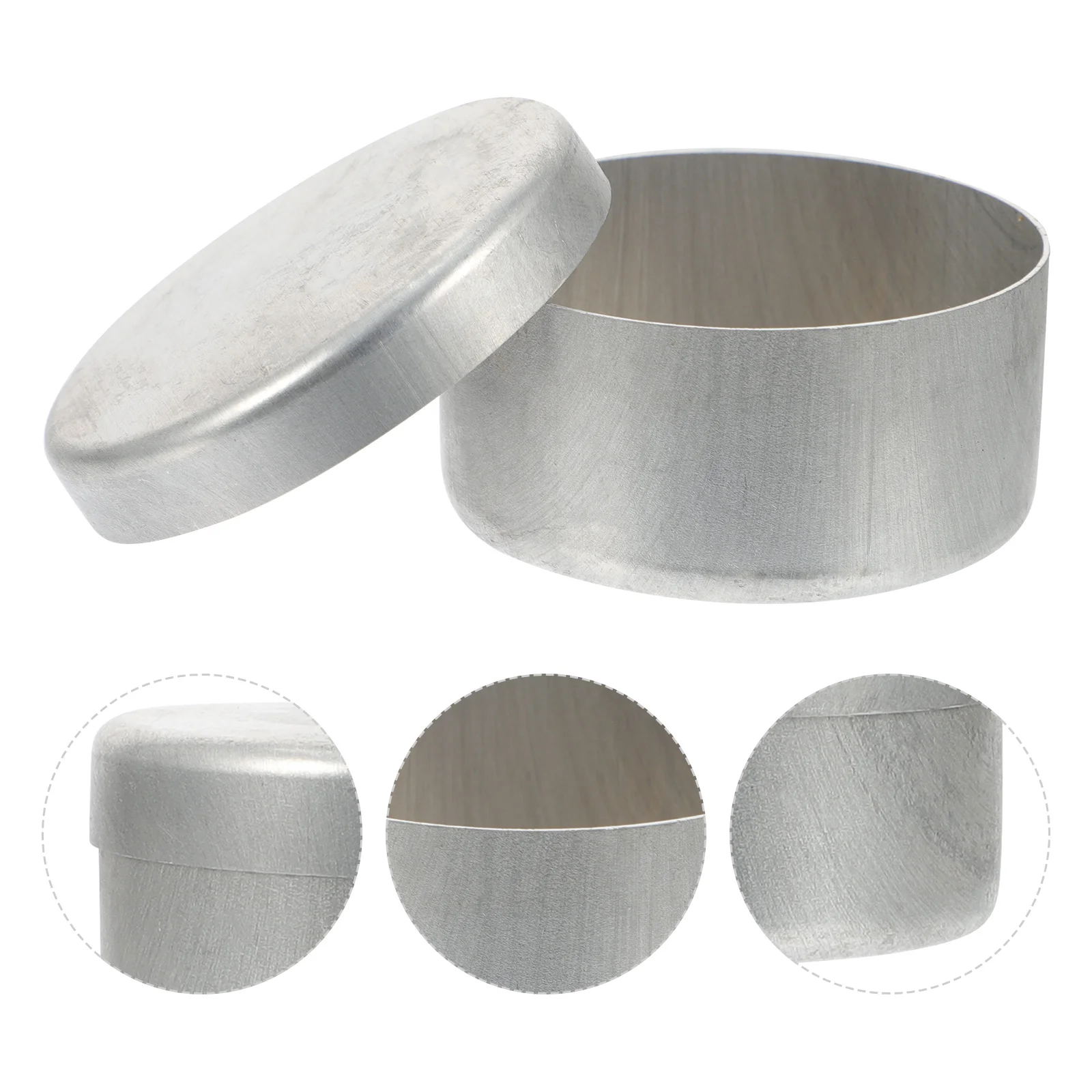 

3pcs Aluminum Weighing Boxes Soil Moisture Determination Instrument Lab Experiment Round Containers Soil Collection Storage