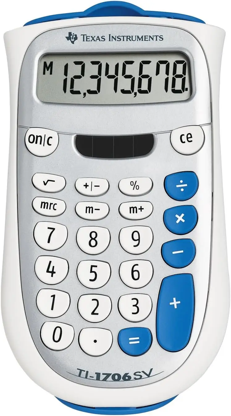 

Large-Key Color-Coded Calculator with Solar/Battery Power, Ideal for School & Daily Use