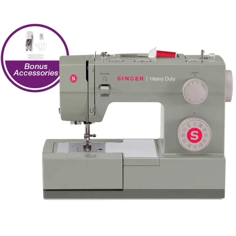 Heavy Duty 4432 Electric Sewing Machine - Gray