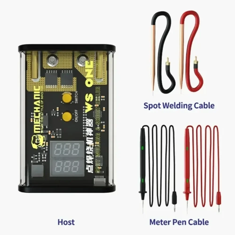 Meccanico WS un saldatore a punti portatile a impulsi per la riparazione della saldatura del PCB della scheda madre del telefono cellulare,