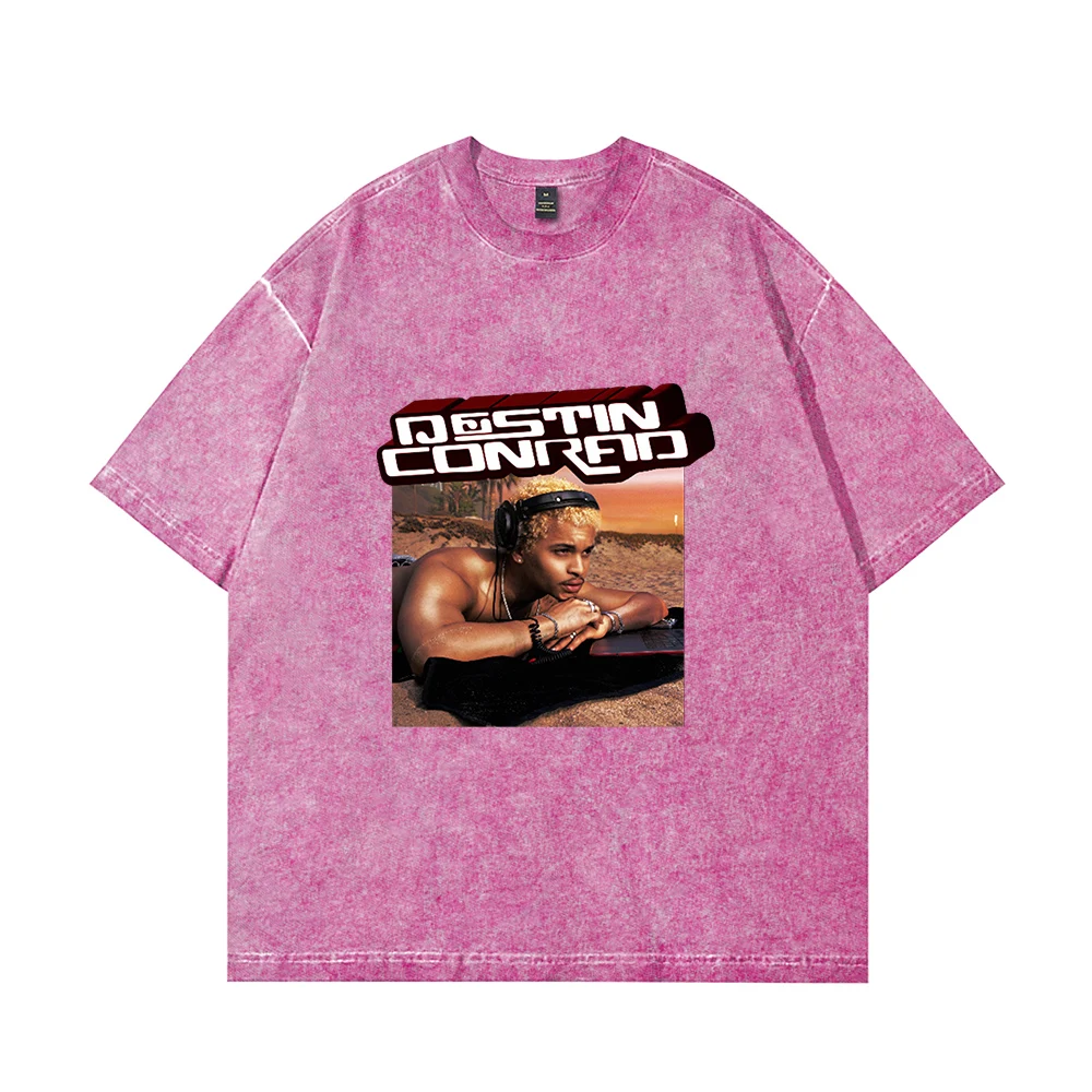 

Destin Conrad The Love On Digital Tour Cotton Vintage Wash Tee Shirt Man/Woman Streetwear Casual Round Neck Short Sleeved