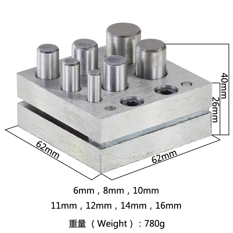 Jewelers Disc Cutter Punch Set 5/7 holes Metal Circle round mold Cutting Punching jewelry Tools Professional Durable Punch Tool