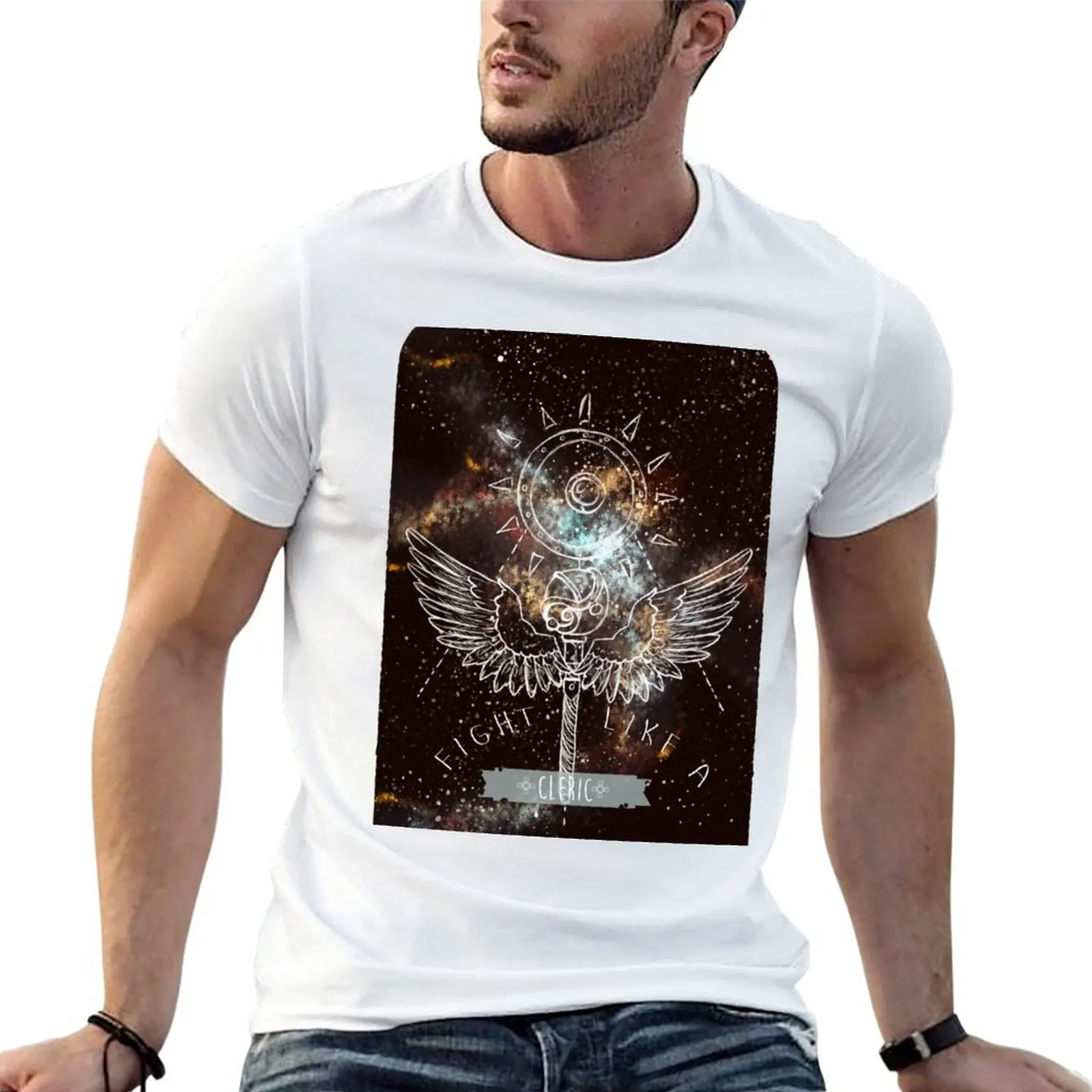 

Galaxy & Fantasy CLERIC T-Shirt t shirt man plain essential t shirt T-Shirt