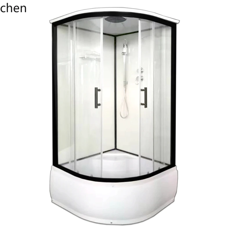 

ZML integral shower room, simple integrated bathroom, arc fan-shaped closed sauna and bath room for home use