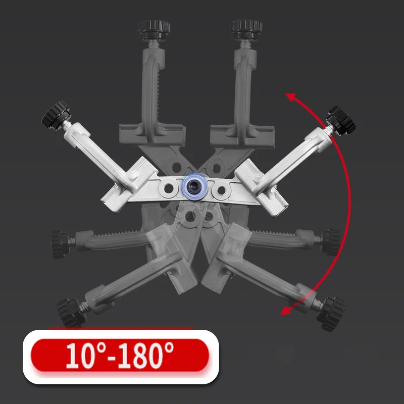 10-180° Angle Clamp Holder Max Clamping 100mm Woodworking Angle Welding Stainless Steel Square Tube multi Angle Artifact Tool