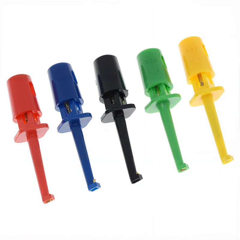 Petites sondes de préhension IC, pinces crocodiles rondes, test électronique