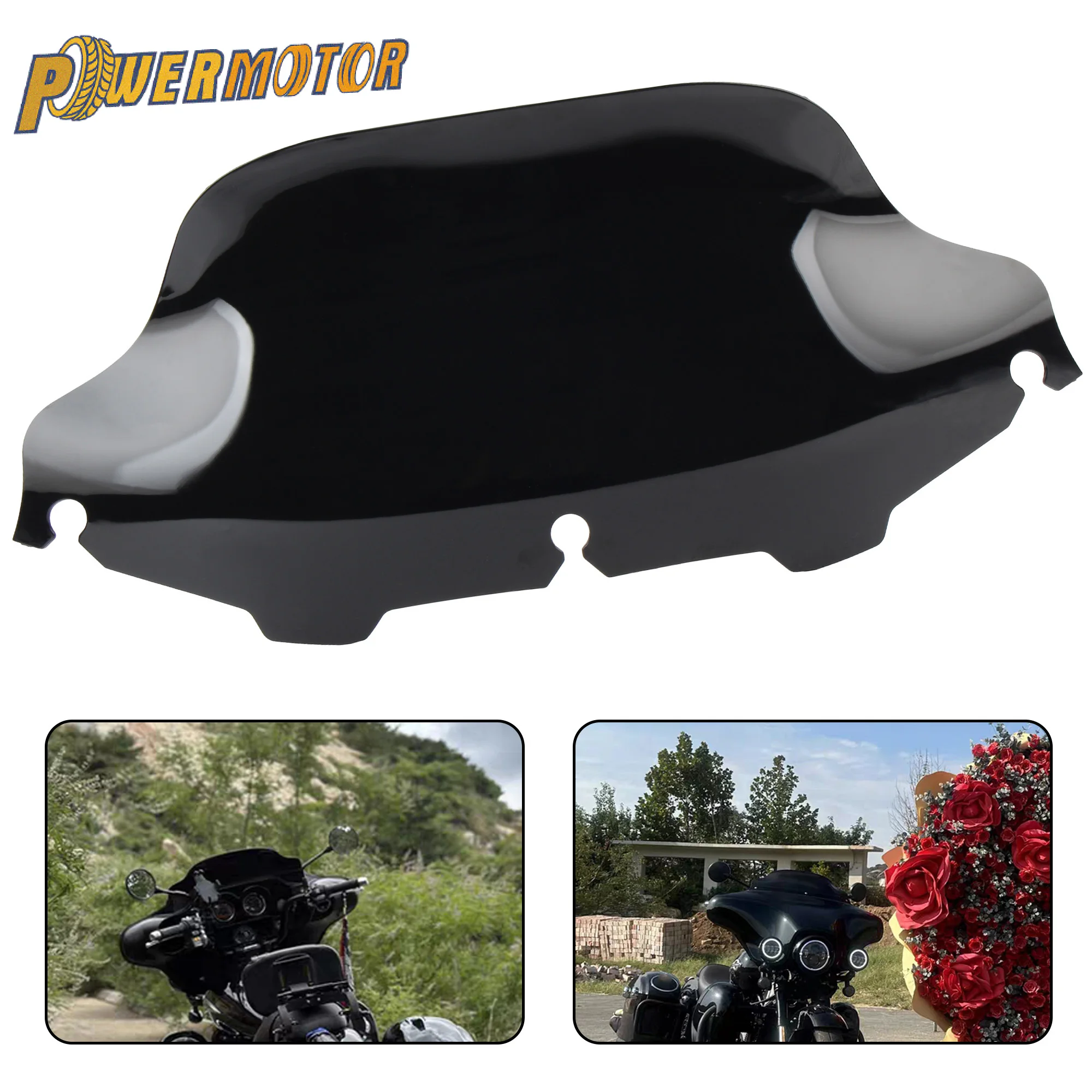 4,5" 4,8" 5" 8" Motorrad Windschutzscheibenverkleidung Windschutzscheibenabdeckung für Harley Electra Street Glide Touring Ultra Limited 1996-2013