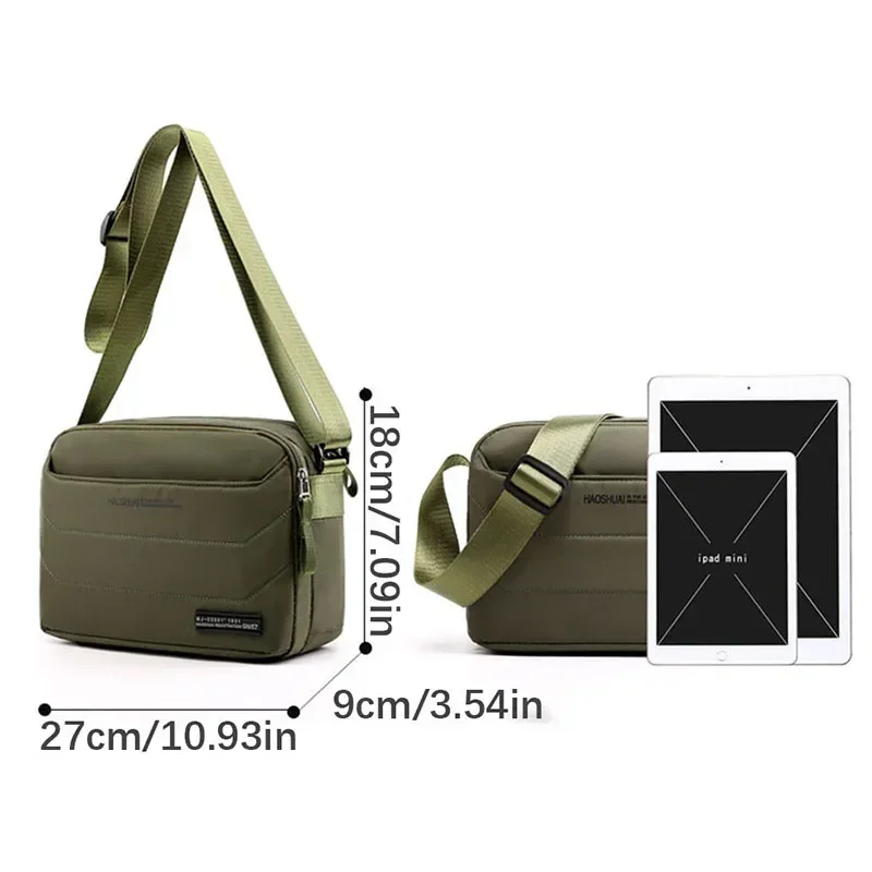 Men Single Shoulder Messenger Bag Travel Fashion Crossbody Bags Outdoor Youth Multifunction Luxury Bicycle Side Pack Nylon bolso