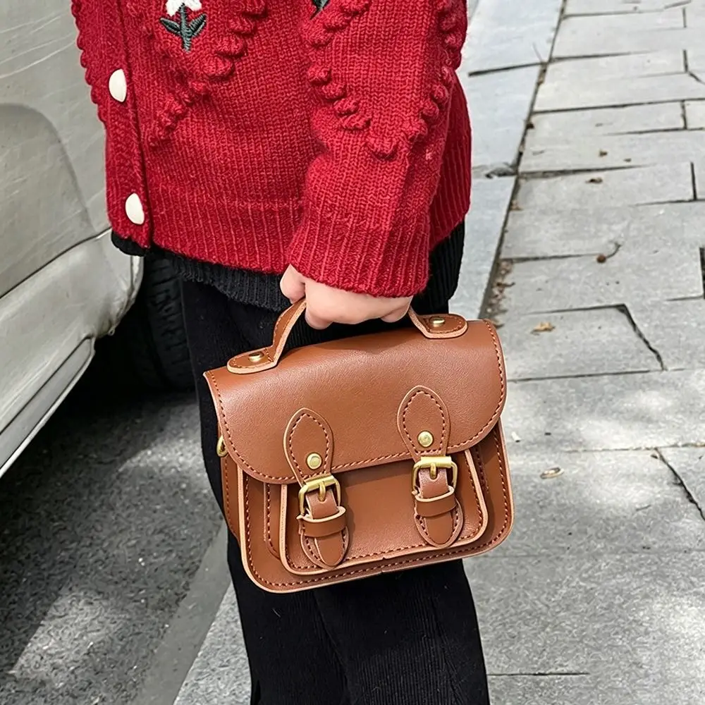 Versatile Design Children Messenger Bag Simple Retro Style Girls Shoulder Bag School Supplies Creative Crossbody Bags For Girls