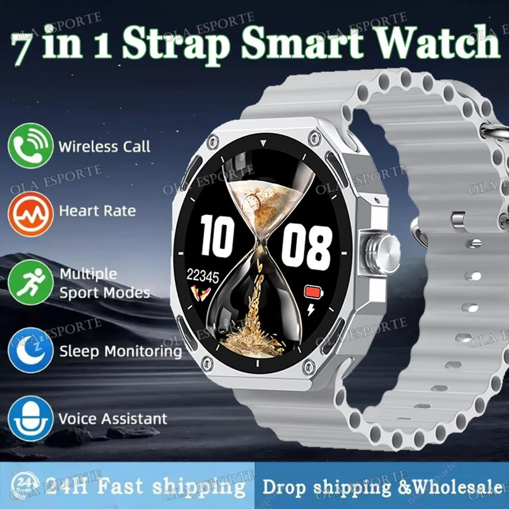 

Новые умные часы для мужчин, спортивные военные GPS-треки, умные часы 10ATM, водонепроницаемые, 730 мАч, NFC HD, женские умные часы