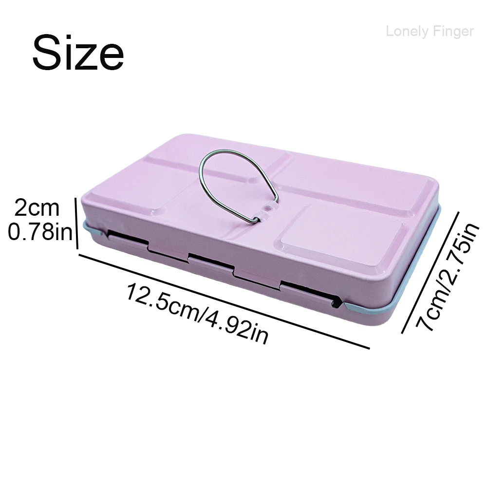 صندوق من القصدير لوحة الألوان المائية مع 14 مقلاة، صينية خلط الطلاء الفني المعدني للرسم بالألوان المائية، صندوق طلاء محمول للفنانين