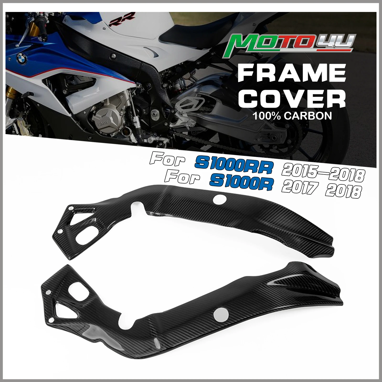 

Защитный чехол для рамы мотоцикла из углеродного волокна, саржевое переплетение, 1 пара для BMW S1000RR S 1000RR S1000 RR 2015 2016 2017 2018