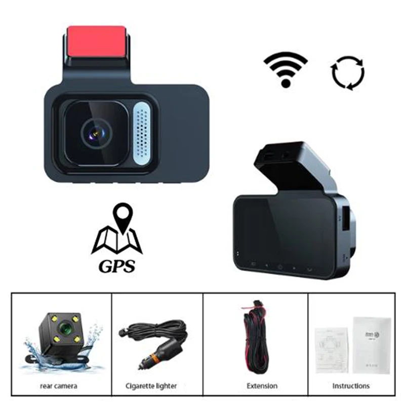 Driving recorder 2 channel Car DVR built-in WiFi Car accessories