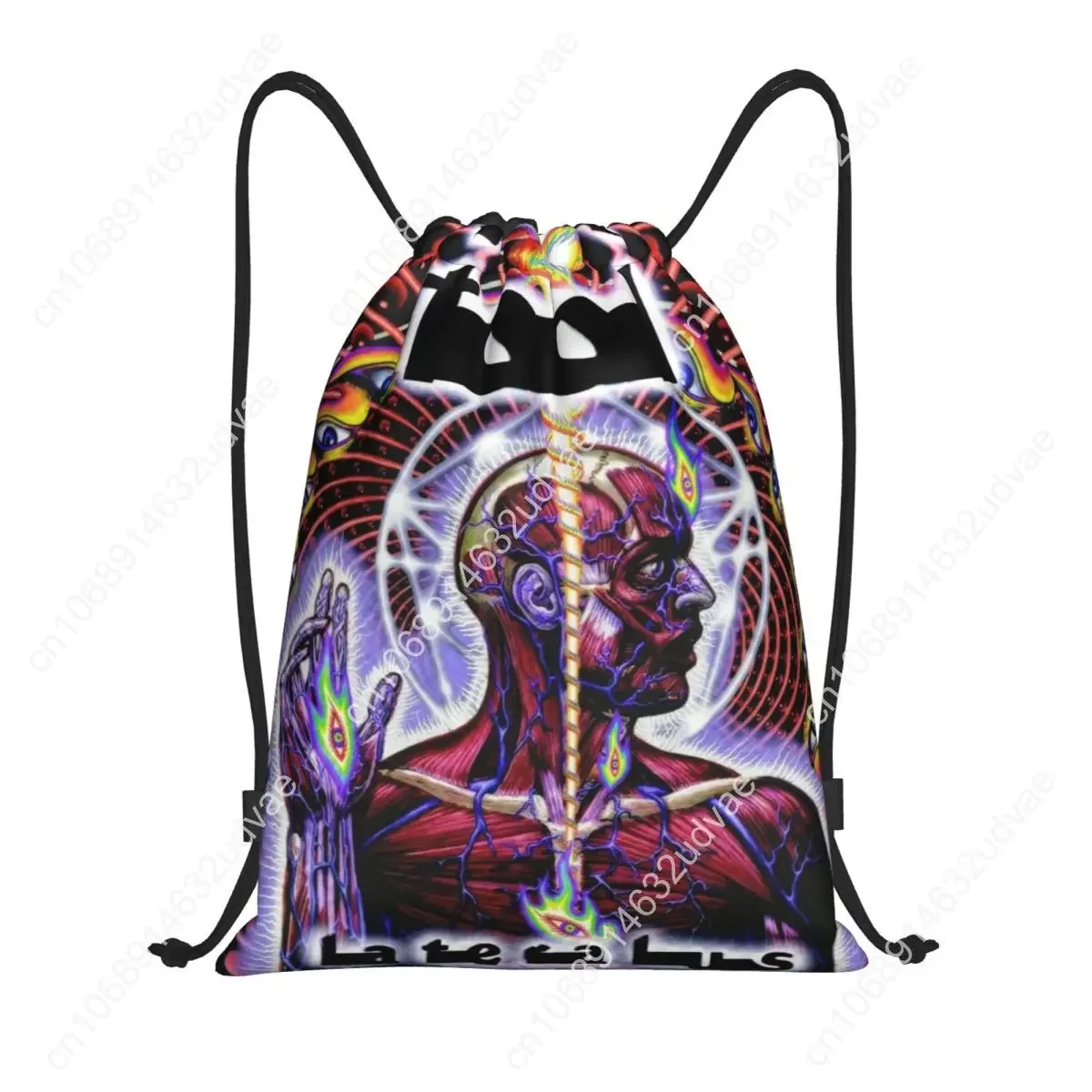 Personalized Drawstring Bags for Men Women Foldable Backpack for Sports Gym Heavy Metal Music Workout
