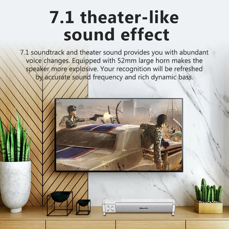 Домашний компьютер, настольный ноутбук, длинные колонки, USB Проводное подключение, стерео звуковой бокс, беспроводной Bluetooth, игровая звуковая панель, музыкальный центр