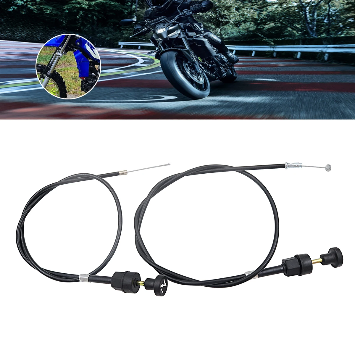 760mm/940mm Carburetor Choke Cable Bike Push Pull Choke Throttle Cable For Yamaha PW50 PW80 Pit Dirt Bike Motorcycle Motocross