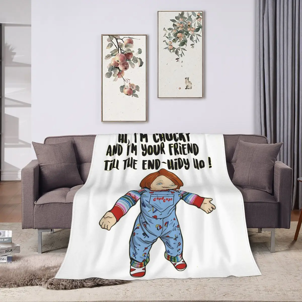 Good Guys Child's Play Chucky Doll Blankets Flannel Super Soft Sofa Throw Blankets For Home Bedroom Office Throws Bedspread