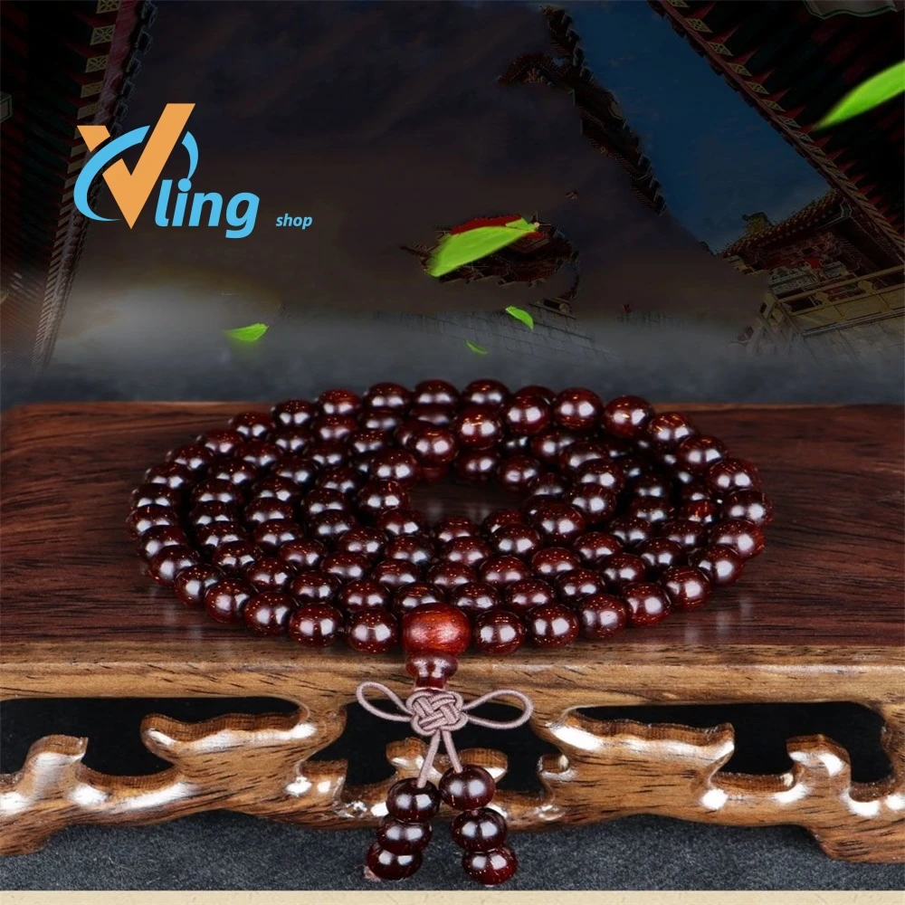 Natural Lobular Rosewood High Density 108 Beads Trending Products 2022 Nick Young Girls	Korean FashionGifts For Couples	 Bracele