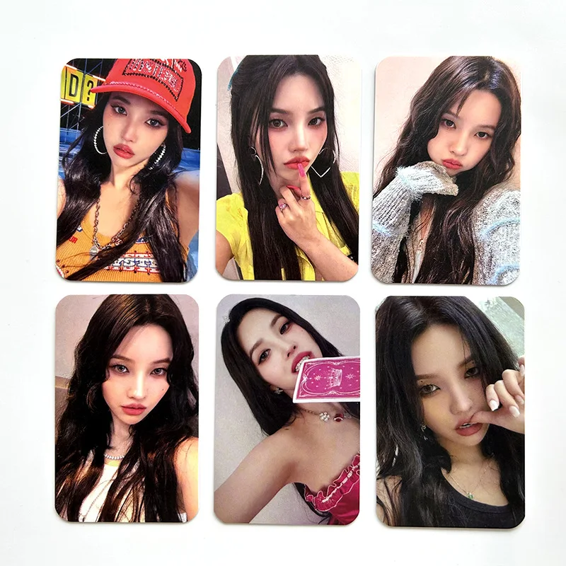 6Pcs/Set Kpop Gidle New Album I Feel Photocards High Quality Lomo Card HD Double Side Print Photo Cards Fans Collection Gift