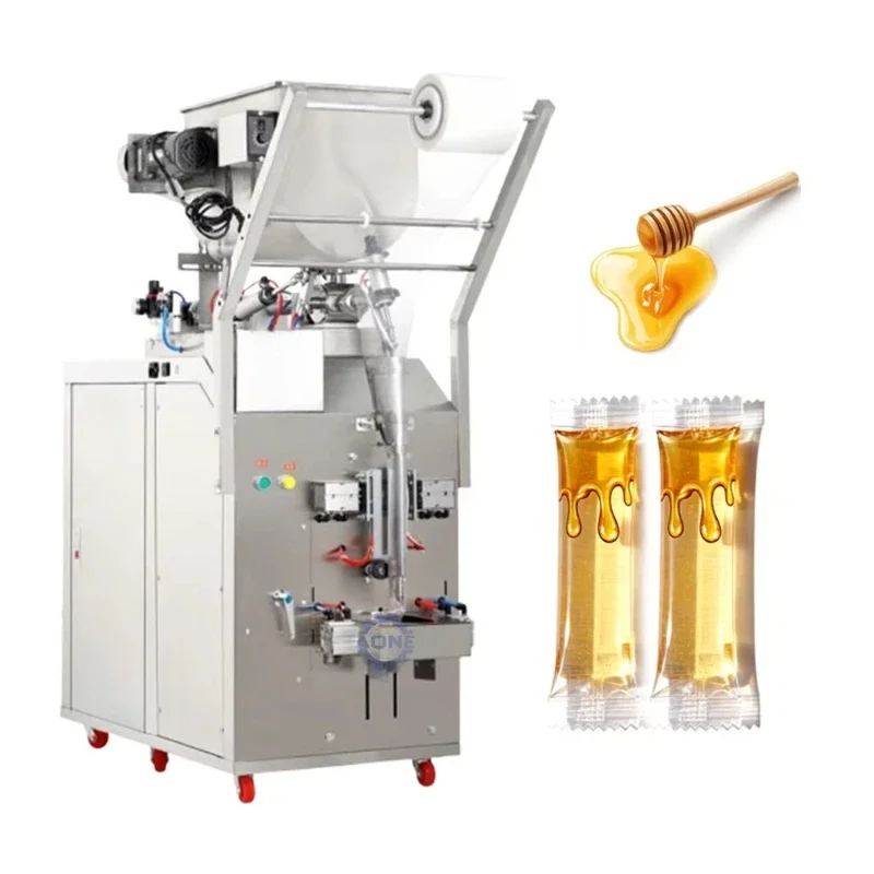 Automatic food packaging machine, juice packaging machine, ketchup mayonnaise honey small bag packaging machine