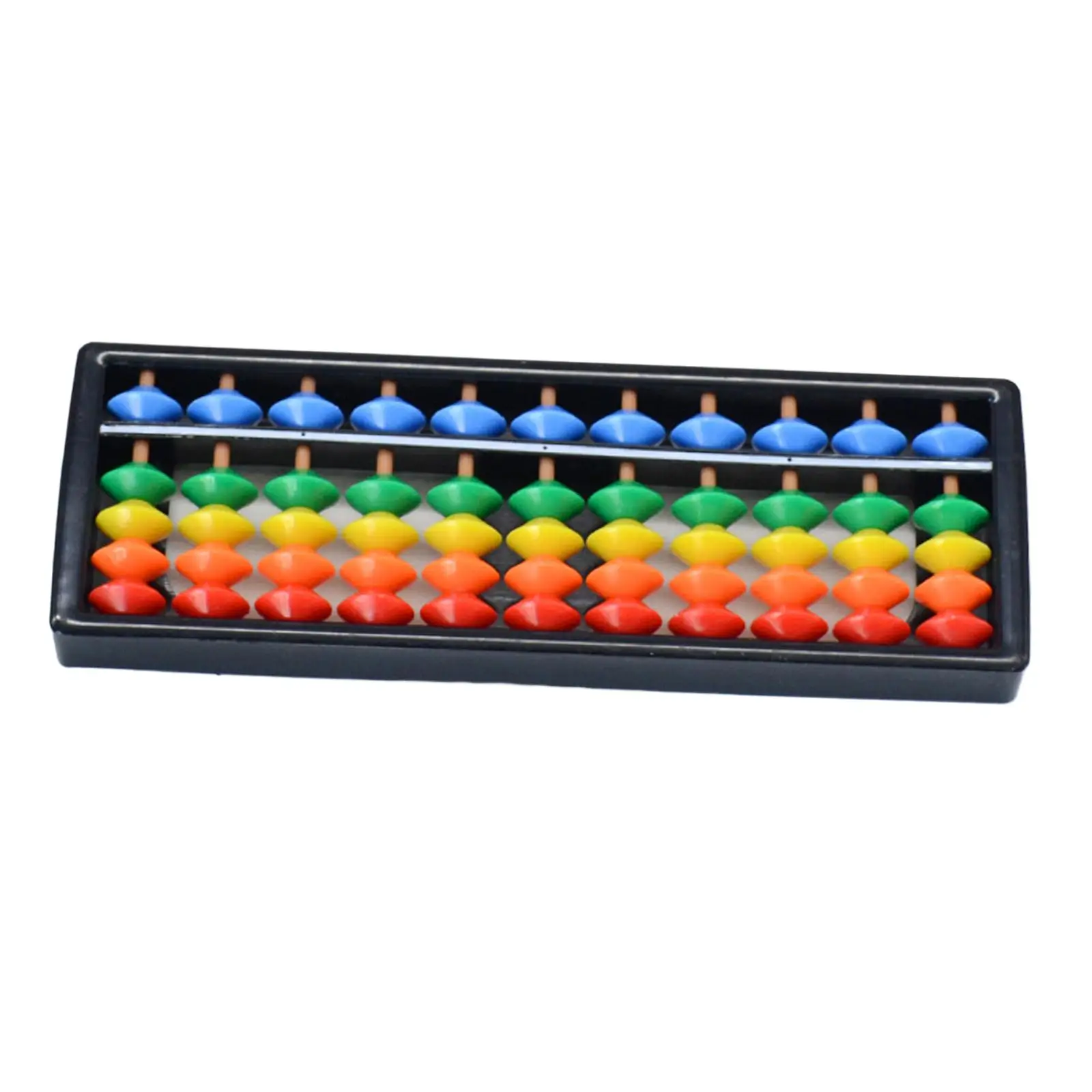 Professional 11 Column Abacus Calculator Counting Tool Colorful Beads Chinese School Learning Aids for Middle School Students