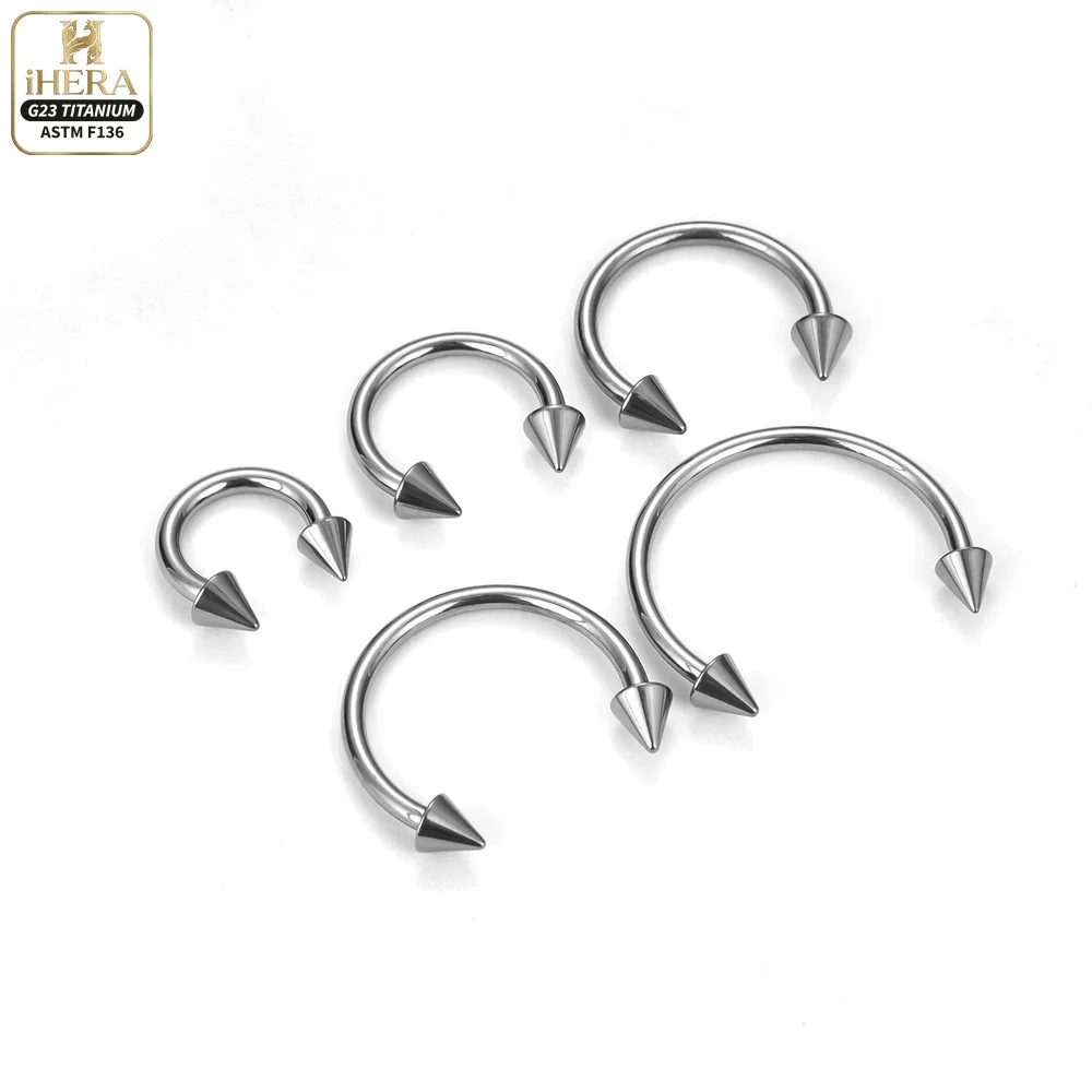 1/5PC G23 Titanium Nose Rings Piercings Lip Eyebrow Ear Septum Helix Cartilage Septum Body Jewelry Piercing Labret Nariz C Rod